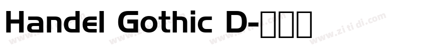 Handel Gothic D字体转换